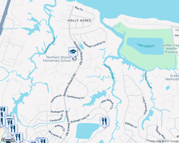 map of restaurants, bars, coffee shops, grocery stores, and more near 6900 Leyton Place in Suffolk