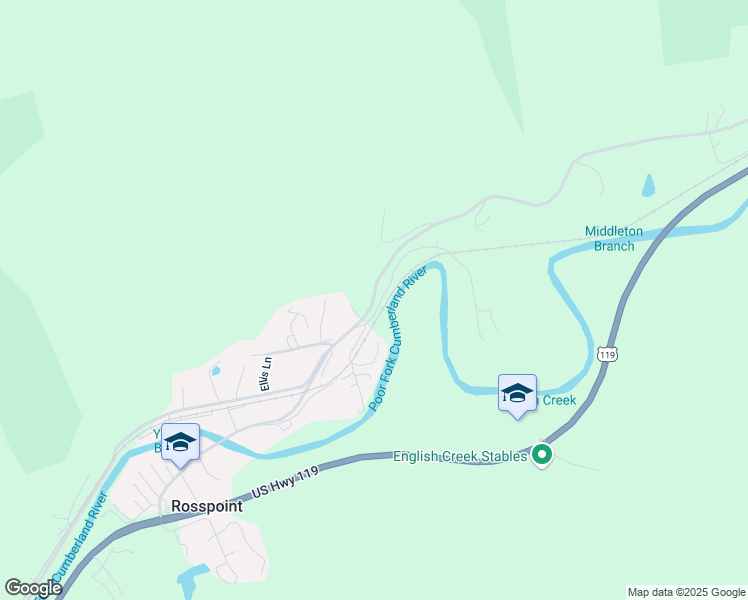 map of restaurants, bars, coffee shops, grocery stores, and more near Tunnell Hill Road in Baxter