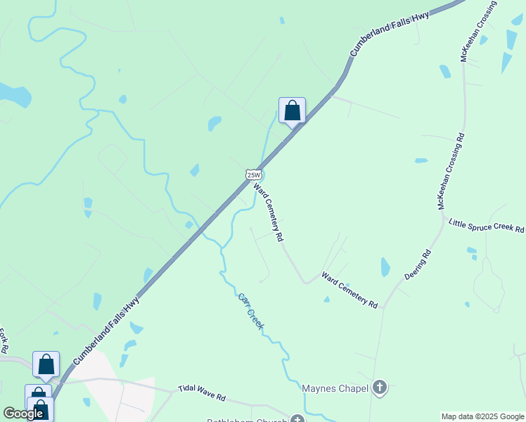 map of restaurants, bars, coffee shops, grocery stores, and more near 181 Ward Cemetery Road in Corbin