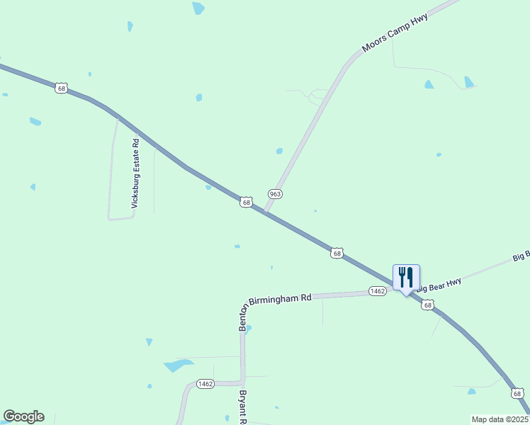 map of restaurants, bars, coffee shops, grocery stores, and more near 3281 Kentucky 58 in Benton