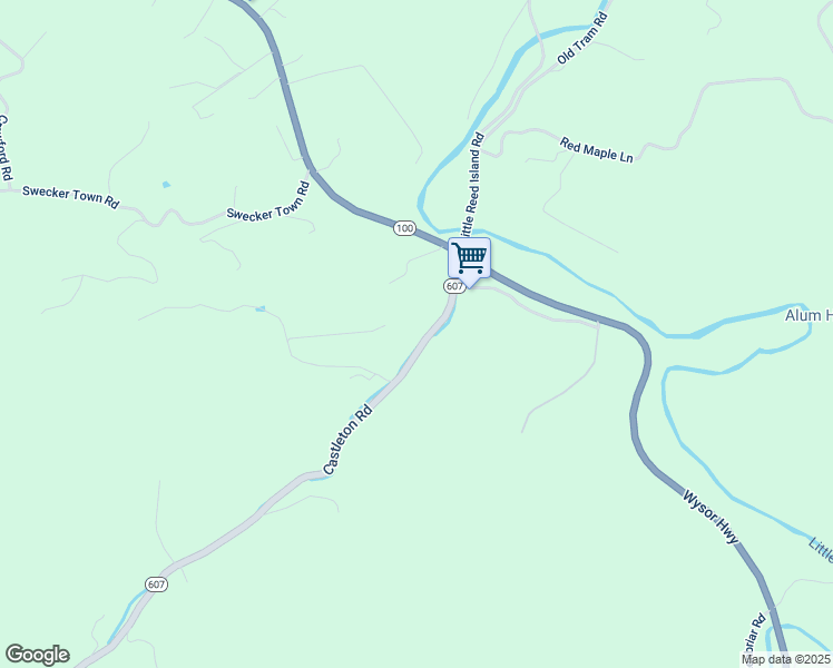 map of restaurants, bars, coffee shops, grocery stores, and more near 2762 Castleton Road in Max Meadows