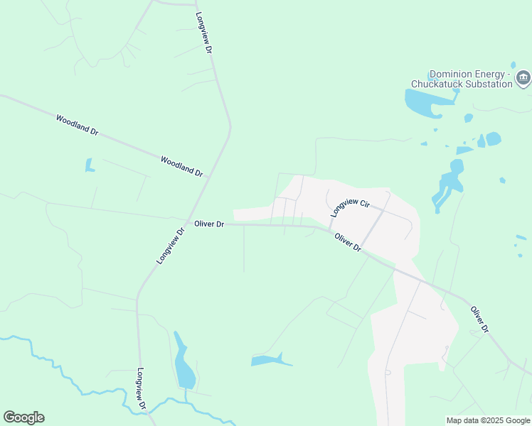 map of restaurants, bars, coffee shops, grocery stores, and more near 18491 Oliver Drive in Smithfield