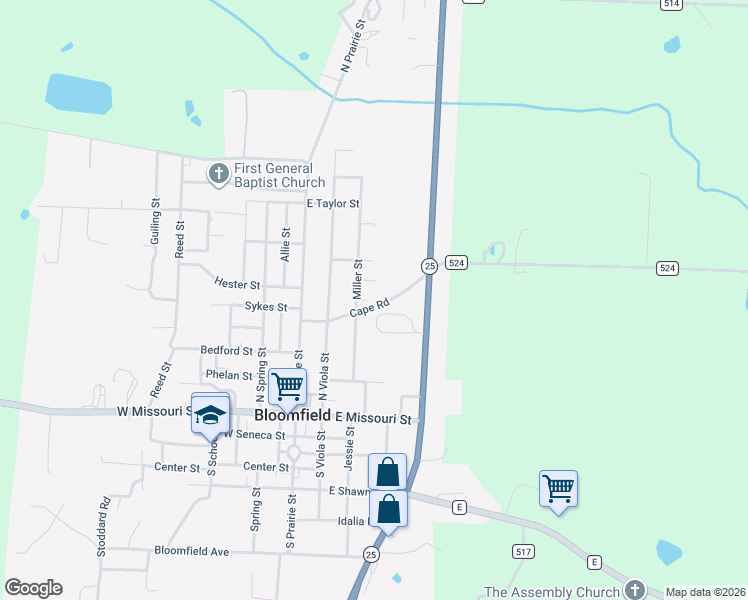map of restaurants, bars, coffee shops, grocery stores, and more near 413 Heritage Drive in Bloomfield