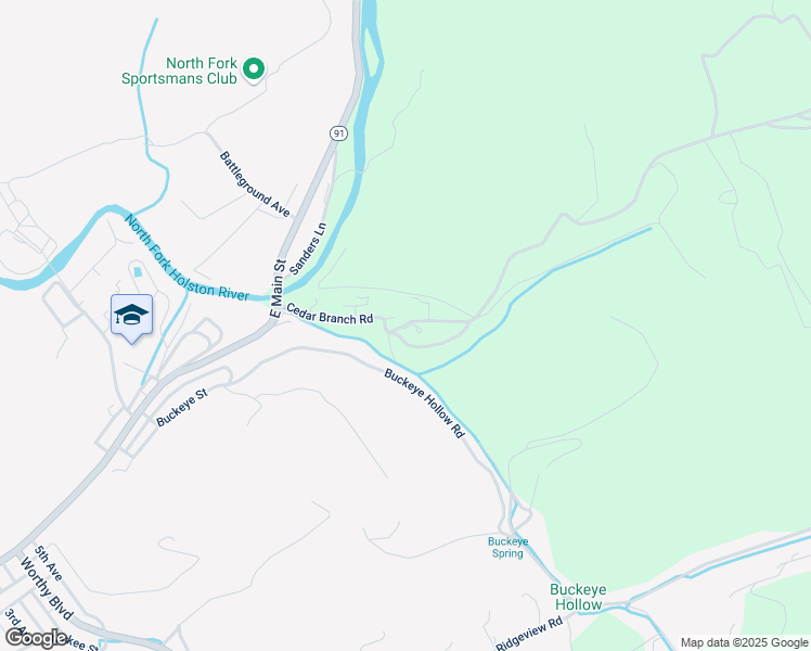 map of restaurants, bars, coffee shops, grocery stores, and more near 224 Cedar Branch Road in Saltville