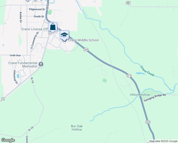 map of restaurants, bars, coffee shops, grocery stores, and more near 19 Hallelujah Drive in Crane