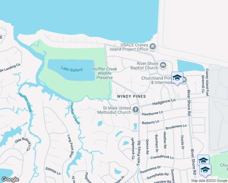 map of restaurants, bars, coffee shops, grocery stores, and more near 17 Windy Pines Crescent in Portsmouth