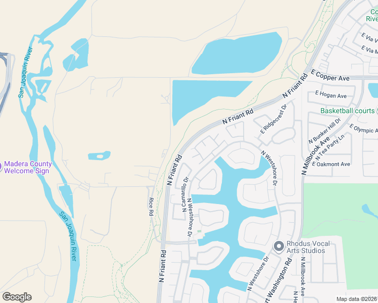 map of restaurants, bars, coffee shops, grocery stores, and more near 10649 North Lighthouse Drive in Fresno