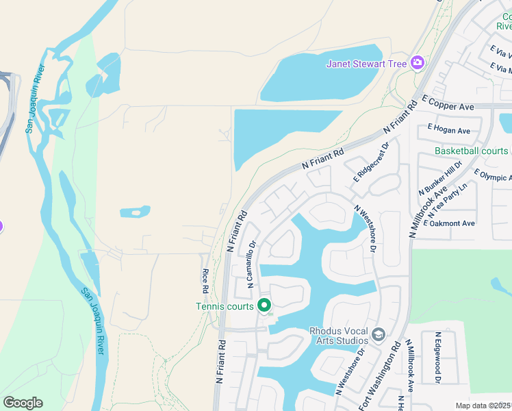 map of restaurants, bars, coffee shops, grocery stores, and more near 10649 North Lighthouse Drive in Fresno