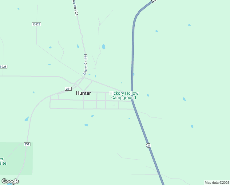 map of restaurants, bars, coffee shops, grocery stores, and more near State Highway E in Grandin