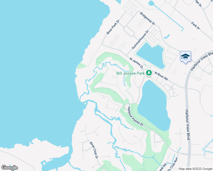 map of restaurants, bars, coffee shops, grocery stores, and more near 109 Harbour Court in Suffolk