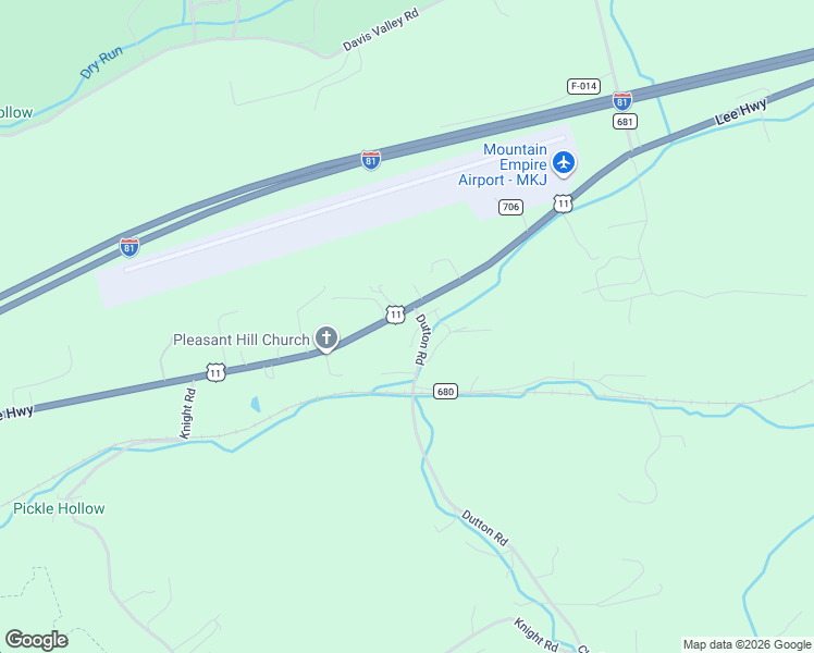 map of restaurants, bars, coffee shops, grocery stores, and more near 7992-8040 Lee Highway in Rural Retreat