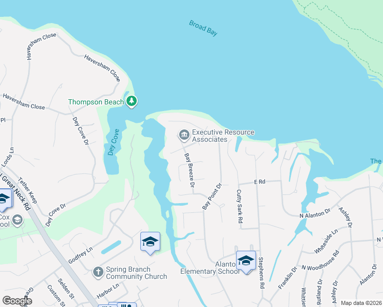 map of restaurants, bars, coffee shops, grocery stores, and more near 1604 Bay Breeze Drive in Virginia Beach