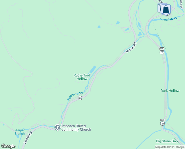 map of restaurants, bars, coffee shops, grocery stores, and more near 2301-2335 Exeter Road in Appalachia