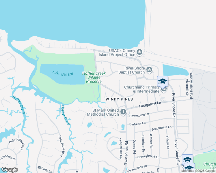 map of restaurants, bars, coffee shops, grocery stores, and more near 7 Windy Pines Crescent in Portsmouth