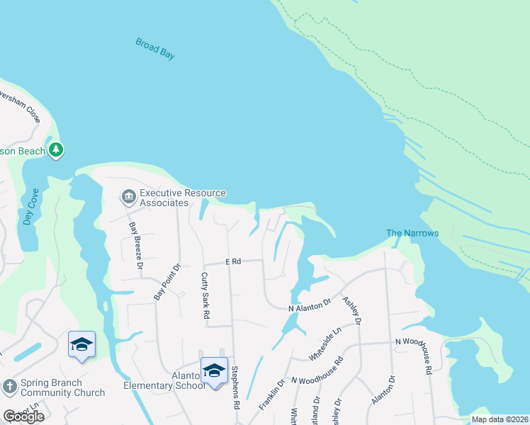 map of restaurants, bars, coffee shops, grocery stores, and more near 1841 North Alanton Drive in Virginia Beach