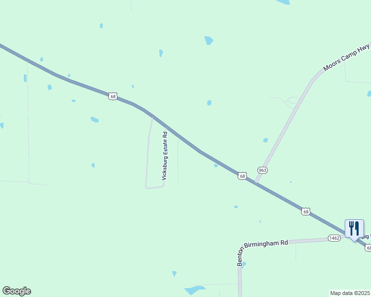 map of restaurants, bars, coffee shops, grocery stores, and more near 3281-3431 Highway 58 in Benton