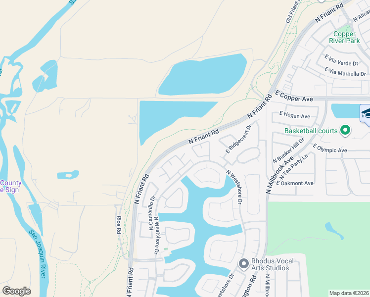 map of restaurants, bars, coffee shops, grocery stores, and more near 10727 North Seal Cove in Fresno