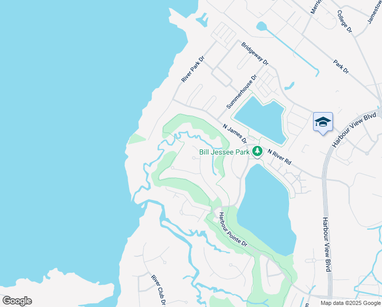 map of restaurants, bars, coffee shops, grocery stores, and more near 202 Osprey Court in Suffolk