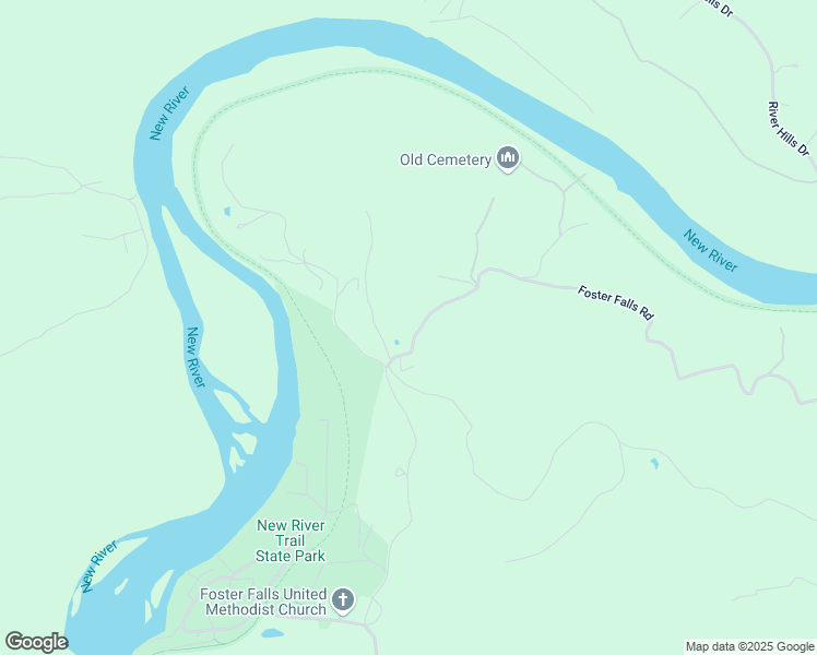 map of restaurants, bars, coffee shops, grocery stores, and more near 1432 Foster Falls Road in Max Meadows