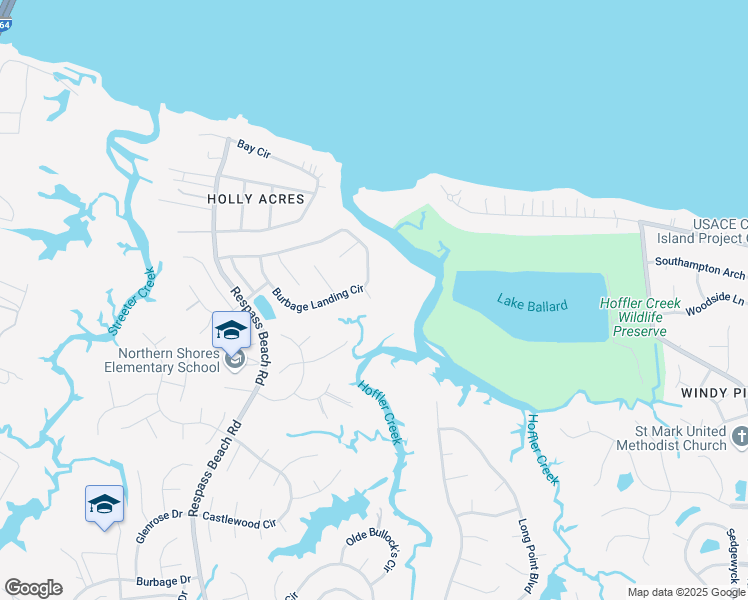 map of restaurants, bars, coffee shops, grocery stores, and more near 6746 Burbage Landing Circle in Suffolk