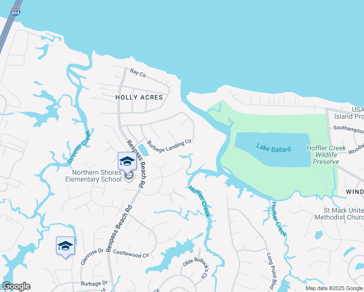 map of restaurants, bars, coffee shops, grocery stores, and more near 6738 Burbage Landing Circle in Suffolk