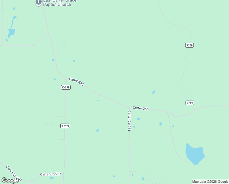 map of restaurants, bars, coffee shops, grocery stores, and more near 259 Carter 256 in Ellsinore