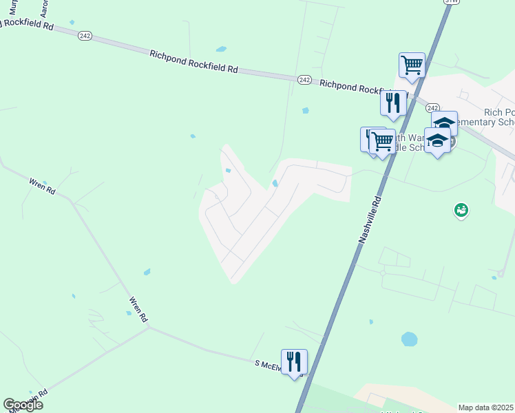 map of restaurants, bars, coffee shops, grocery stores, and more near 3294 South Glen Gables Boulevard in Bowling Green