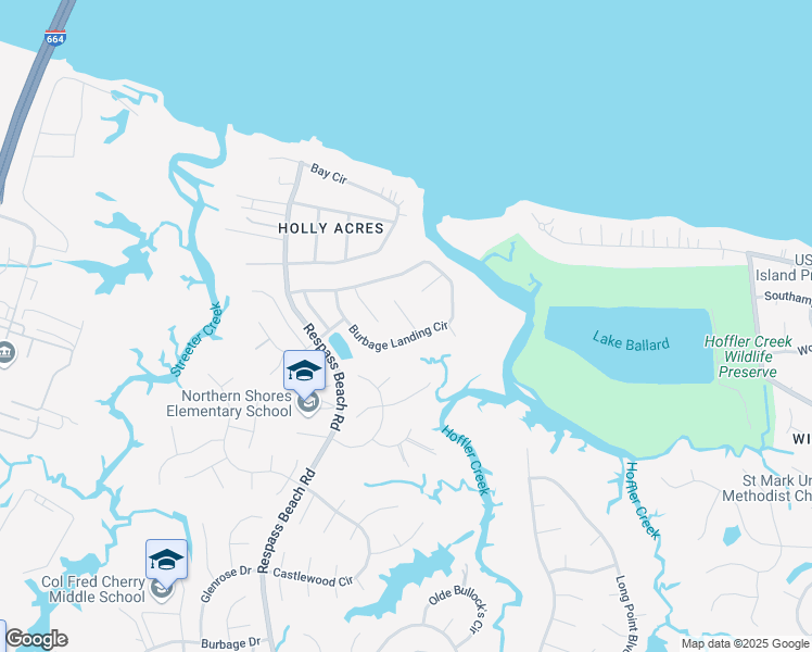 map of restaurants, bars, coffee shops, grocery stores, and more near 6903 Campbell Court in Suffolk