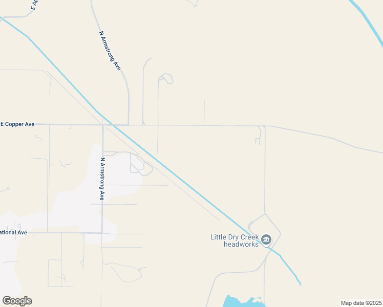 map of restaurants, bars, coffee shops, grocery stores, and more near 6391 East Copper Avenue in Clovis
