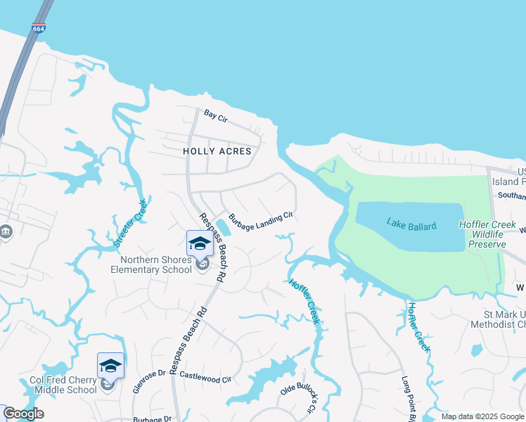 map of restaurants, bars, coffee shops, grocery stores, and more near 6905 Campbell Court in Suffolk