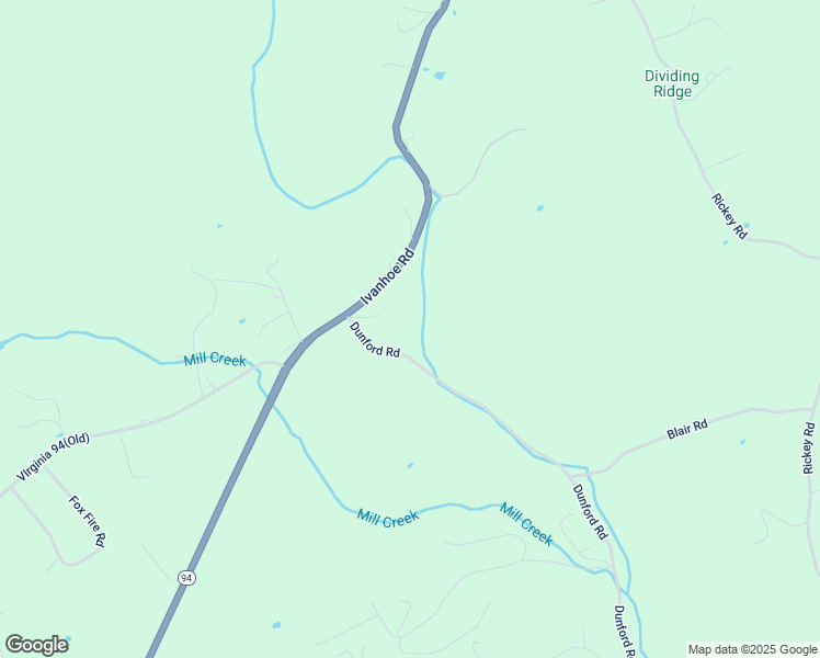 map of restaurants, bars, coffee shops, grocery stores, and more near 108 Dunford Road in Max Meadows