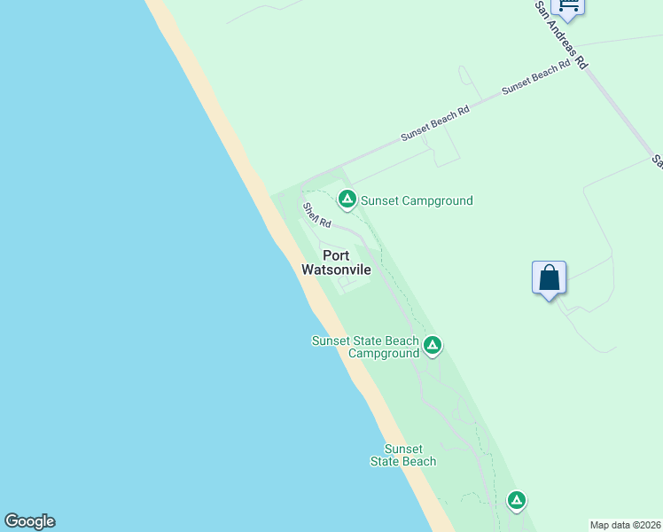 map of restaurants, bars, coffee shops, grocery stores, and more near 50 Sunset Dr in Watsonville