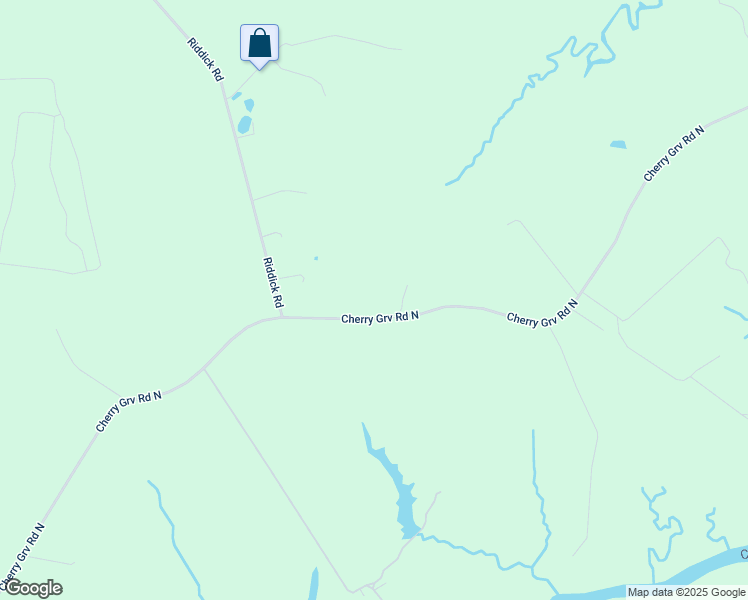 map of restaurants, bars, coffee shops, grocery stores, and more near 985 Cherry Grove Road North in Suffolk