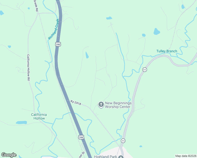 map of restaurants, bars, coffee shops, grocery stores, and more near 340 Bargo Hill Road in Barbourville