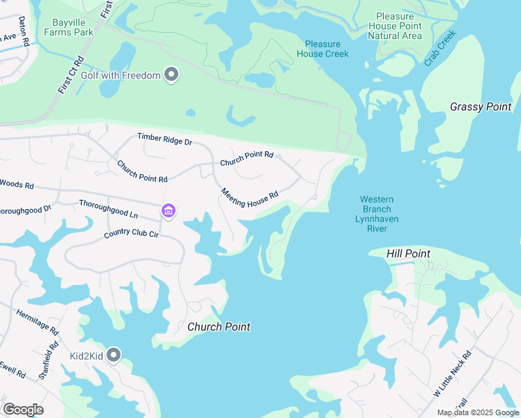 map of restaurants, bars, coffee shops, grocery stores, and more near 3917 Meeting House Road in Virginia Beach