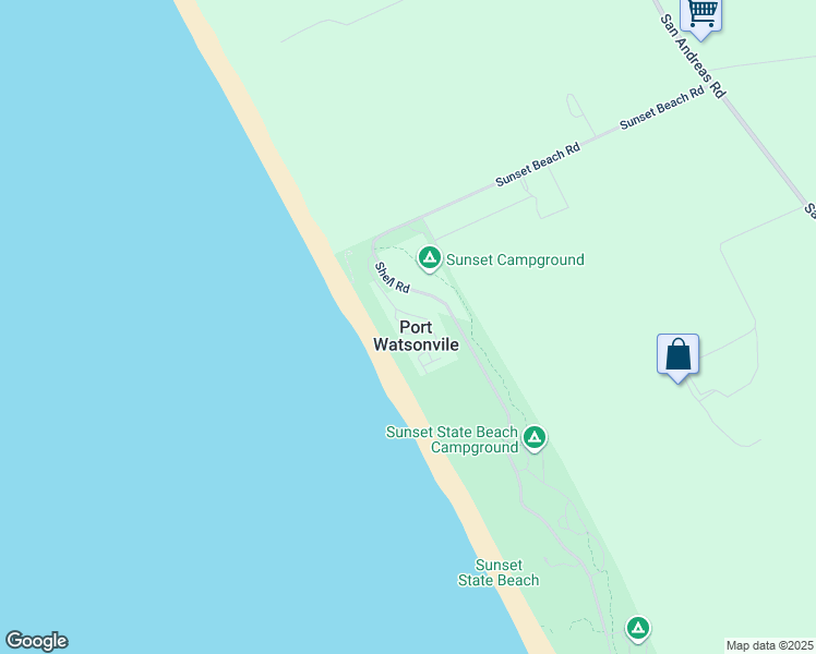 map of restaurants, bars, coffee shops, grocery stores, and more near 39 Sunset Drive in Watsonville