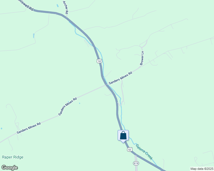 map of restaurants, bars, coffee shops, grocery stores, and more near 2725 Fort Chiswell Road in Max Meadows
