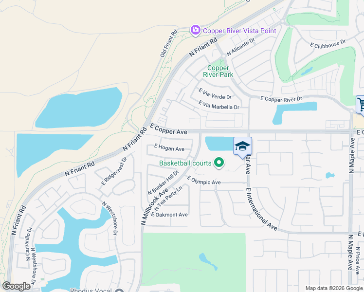 map of restaurants, bars, coffee shops, grocery stores, and more near 1150 East Hogan Avenue in Fresno