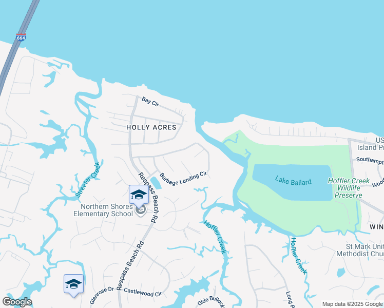 map of restaurants, bars, coffee shops, grocery stores, and more near 6606 James Point Court in Suffolk
