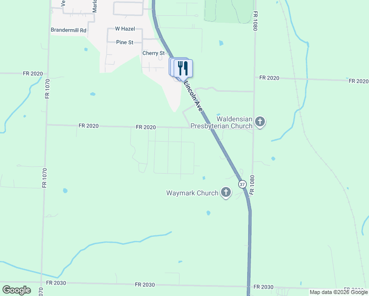 map of restaurants, bars, coffee shops, grocery stores, and more near 1103 Aaron Avenue in Monett