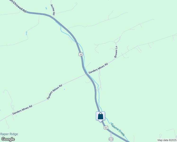 map of restaurants, bars, coffee shops, grocery stores, and more near 906 Sanders Mines Road in Max Meadows