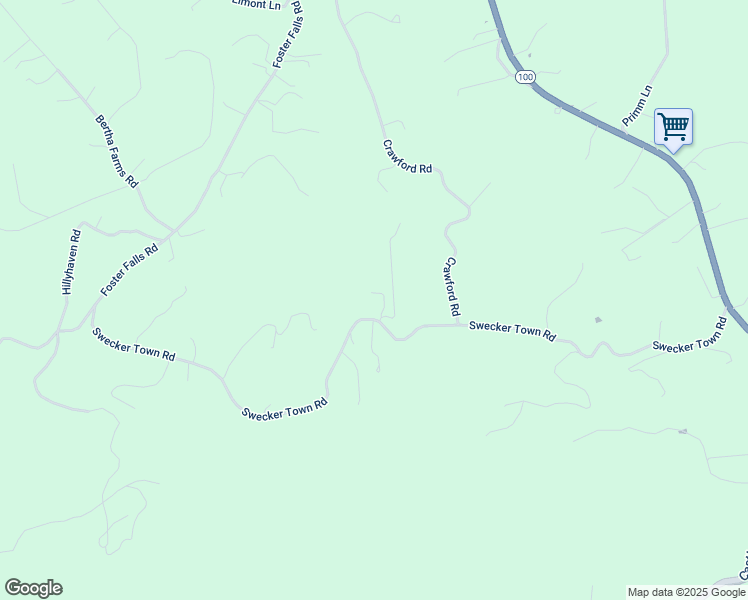 map of restaurants, bars, coffee shops, grocery stores, and more near 107 Broadgate Drive in Barren Springs