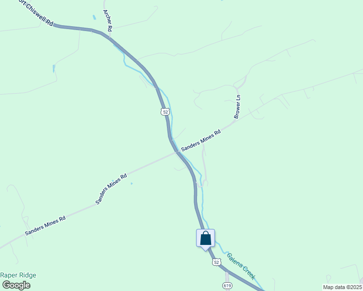 map of restaurants, bars, coffee shops, grocery stores, and more near 906 Sanders Mines Road in Max Meadows