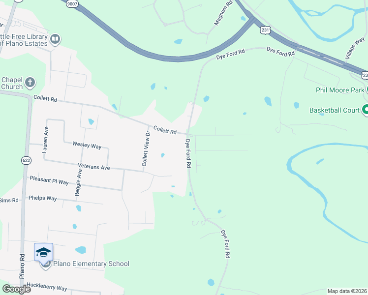 map of restaurants, bars, coffee shops, grocery stores, and more near 893 Dye Ford Road in Alvaton