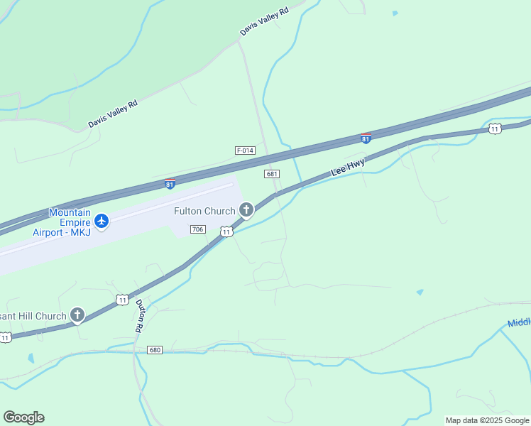 map of restaurants, bars, coffee shops, grocery stores, and more near 8320 Lee Highway in Rural Retreat