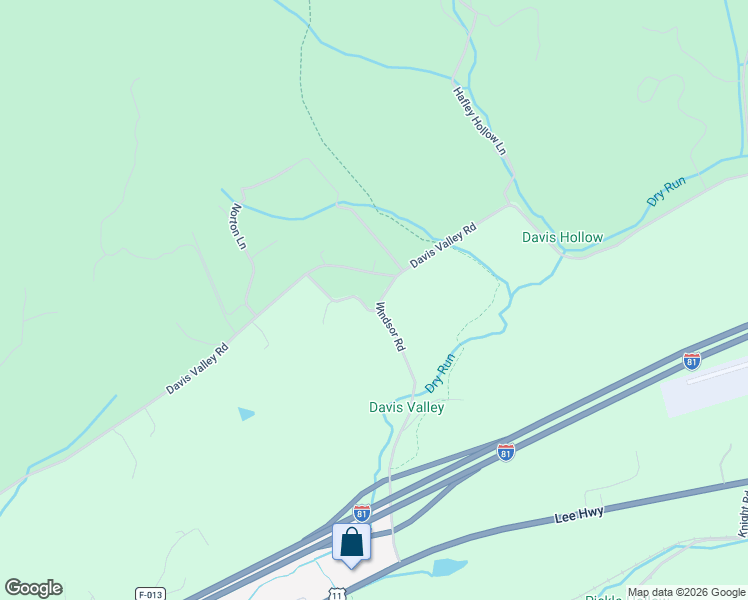 map of restaurants, bars, coffee shops, grocery stores, and more near 406 Windsor Road in Rural Retreat