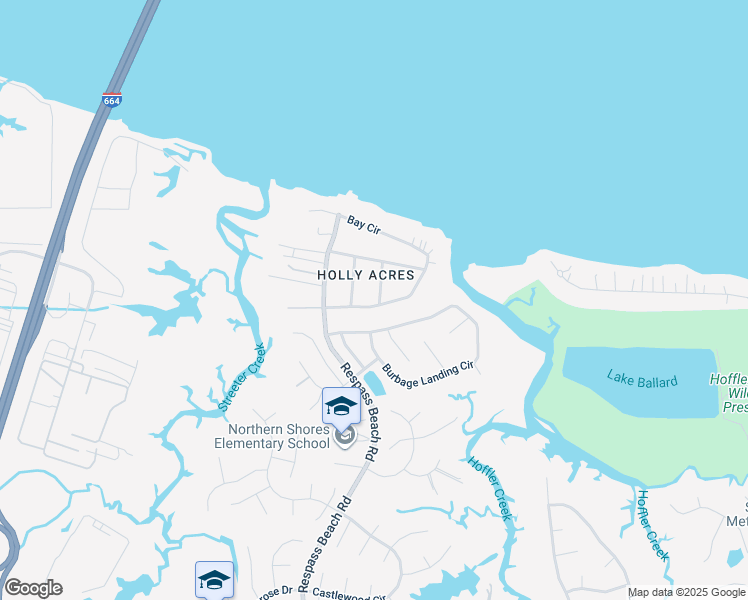 map of restaurants, bars, coffee shops, grocery stores, and more near 5201 Ellen Street in Suffolk