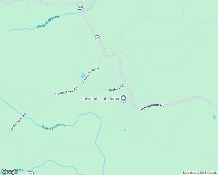 map of restaurants, bars, coffee shops, grocery stores, and more near 12111-12115 Retford Road in Coeburn