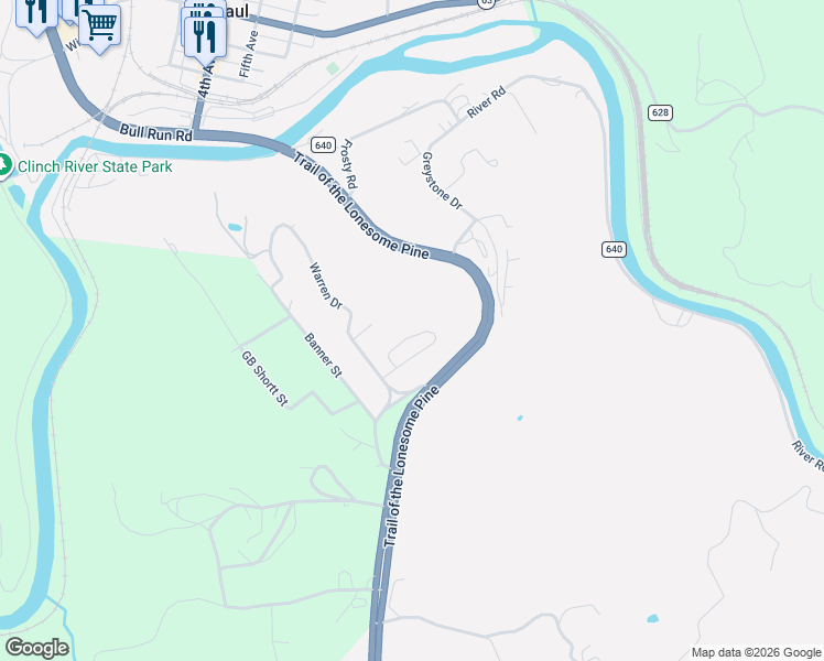 map of restaurants, bars, coffee shops, grocery stores, and more near 2652 Pat's Lane in Saint Paul