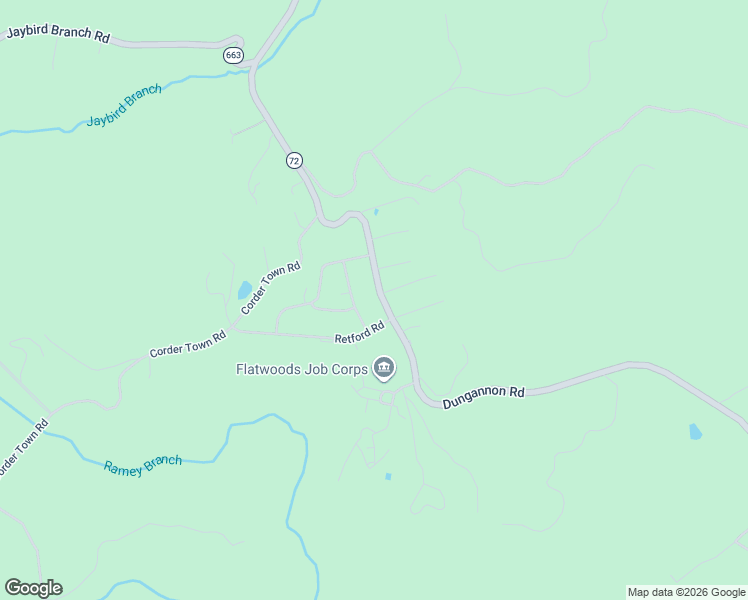 map of restaurants, bars, coffee shops, grocery stores, and more near 12200-112220 Sands Road in Coeburn